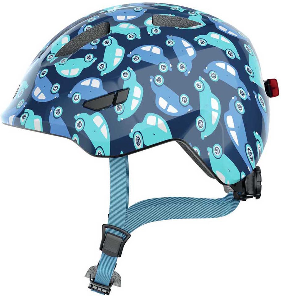 Abus Helm Smiley 3.0 LED Blue Car M 50-55 cm