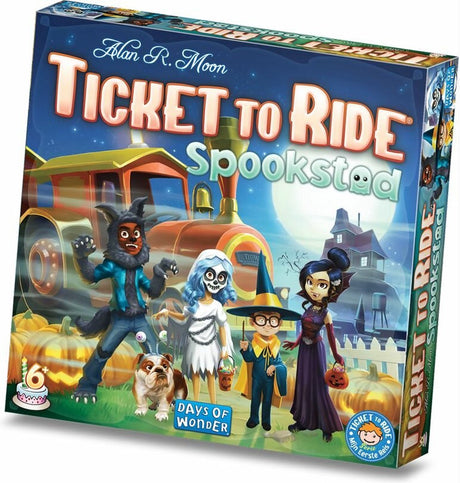 Days of Wonder-Ticket für eine Geisterstadtfahrt – Familienspiel – Niederländisches Brettspiel – ab 6 Jahren