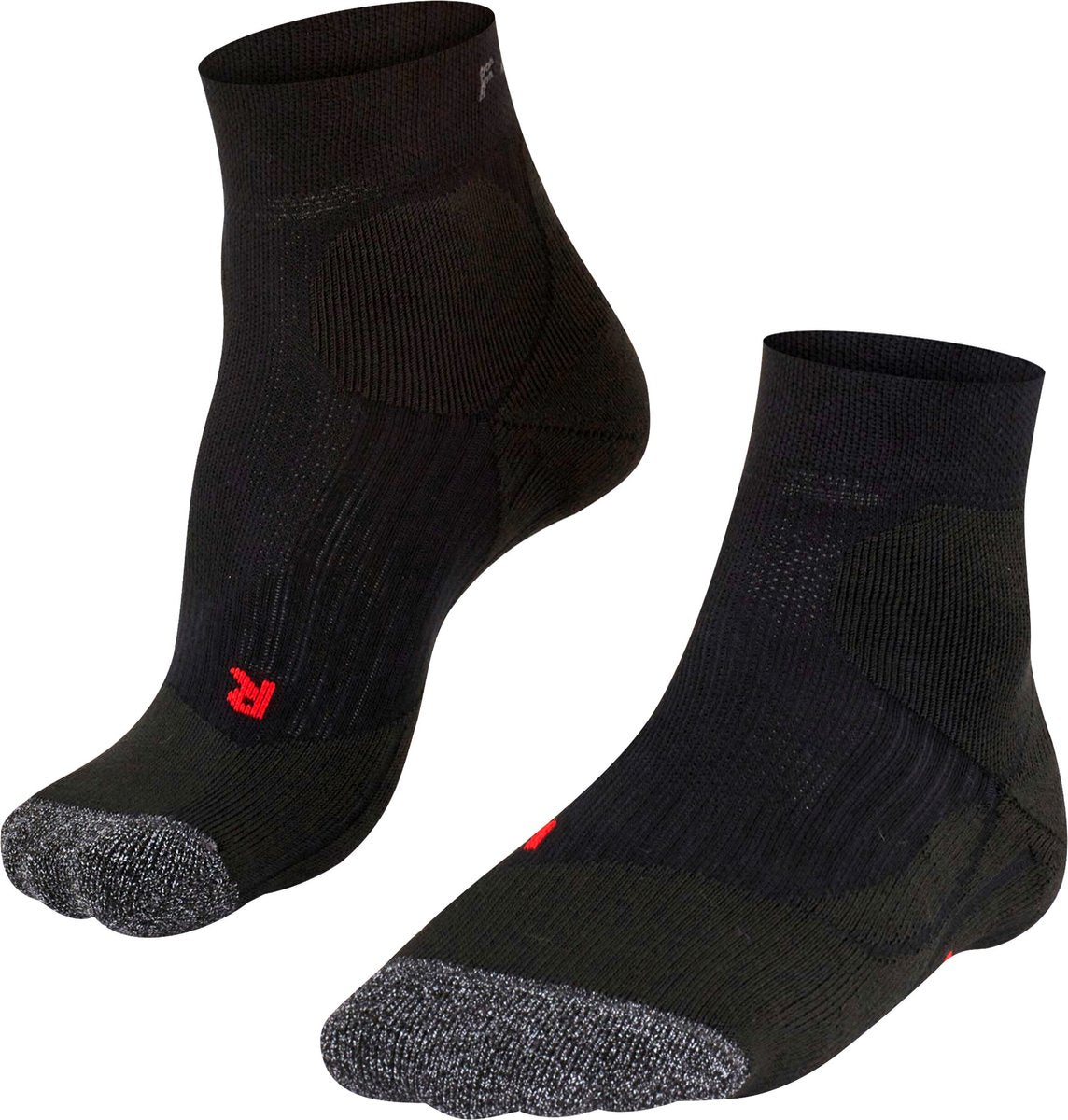 Falke te2 kurze Anti-Blasen-Tennissocken aus Baumwoll-Funktionsmaterial Herren Schwarz – Größe 46-48