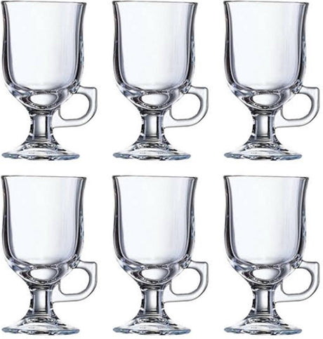 Arcoroc mazagran irish coffeglas 24 cl - gehard glas - 6 stuks