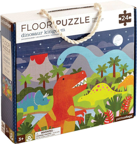 Petit Collage Wildwolf Bodenpuzzle Dinosaurier 24 Teile – ab 3 Jahren