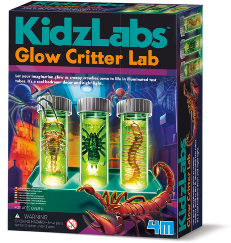 4 m Wissenschaft und Spiele – Labor mit leuchtenden Kreaturen – Dekoration für Kinder – Kidzlabs – 5+