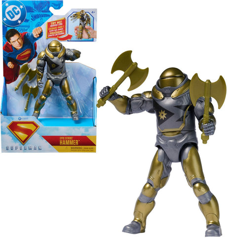 DC Comics, Superman, Green Lantern, Epic Strike Actionfigur, 15 cm hoch, authentischer Filmstil, inklusive 2 Zubehörteilen, Spielzeug