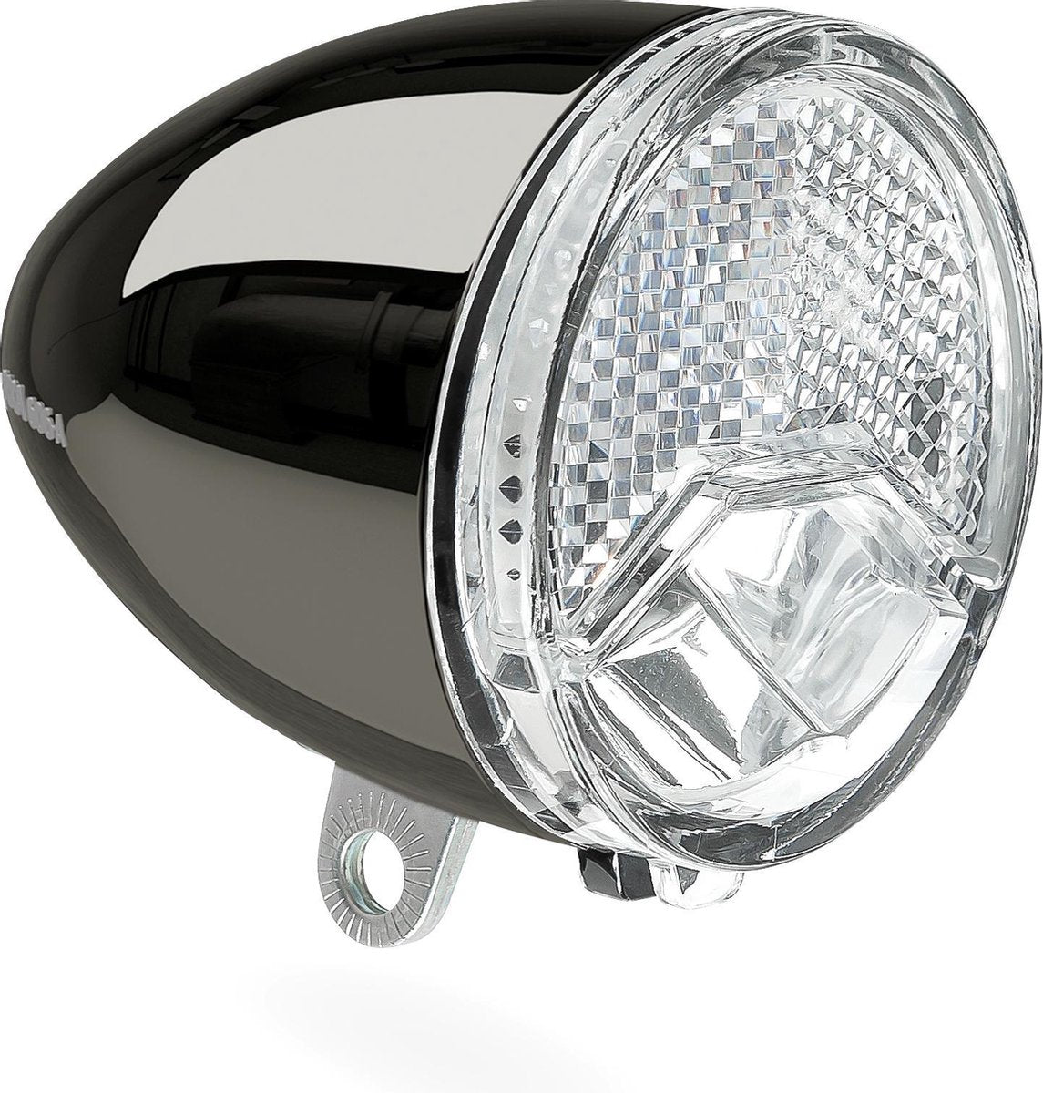Scheinwerfer 606 E-Bike 6-48 Volt Dark Chrom 15 Lux