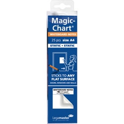 Legamaster magic-chart notities whiteboard folie 7-159100-a4 wit