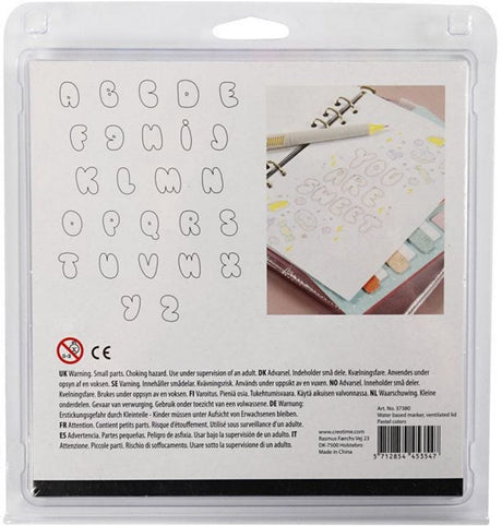 Creativ Company Handschriftmarker Pastellfarben, 12 Stk. doppelseitig
