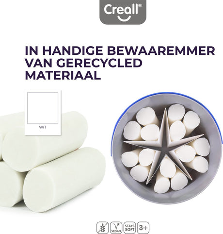 Creall superweicher Ton weiß, 1750gr.