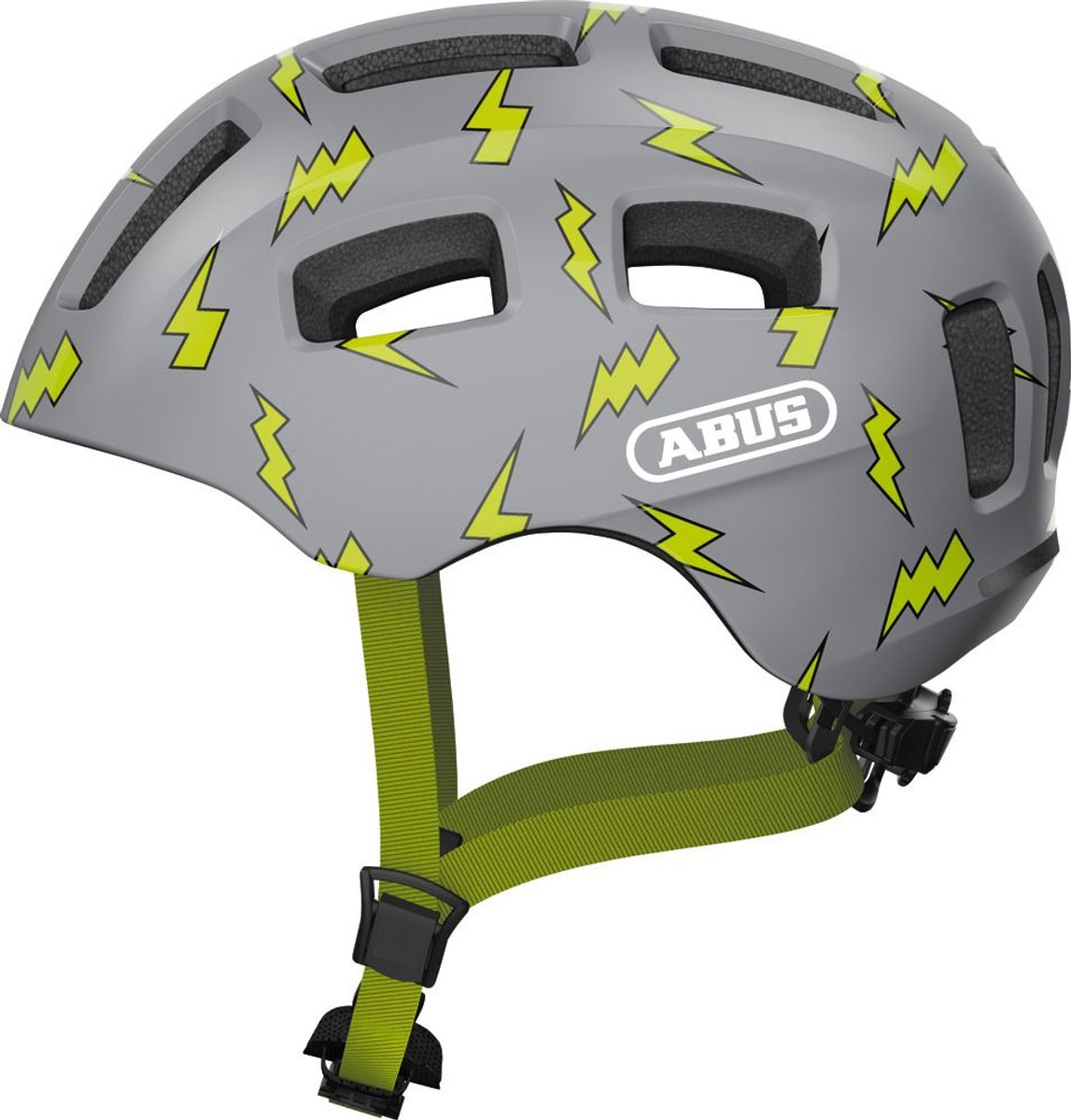Abus Helm Youn-i 2.0 grauer Blitz m 52-57cm