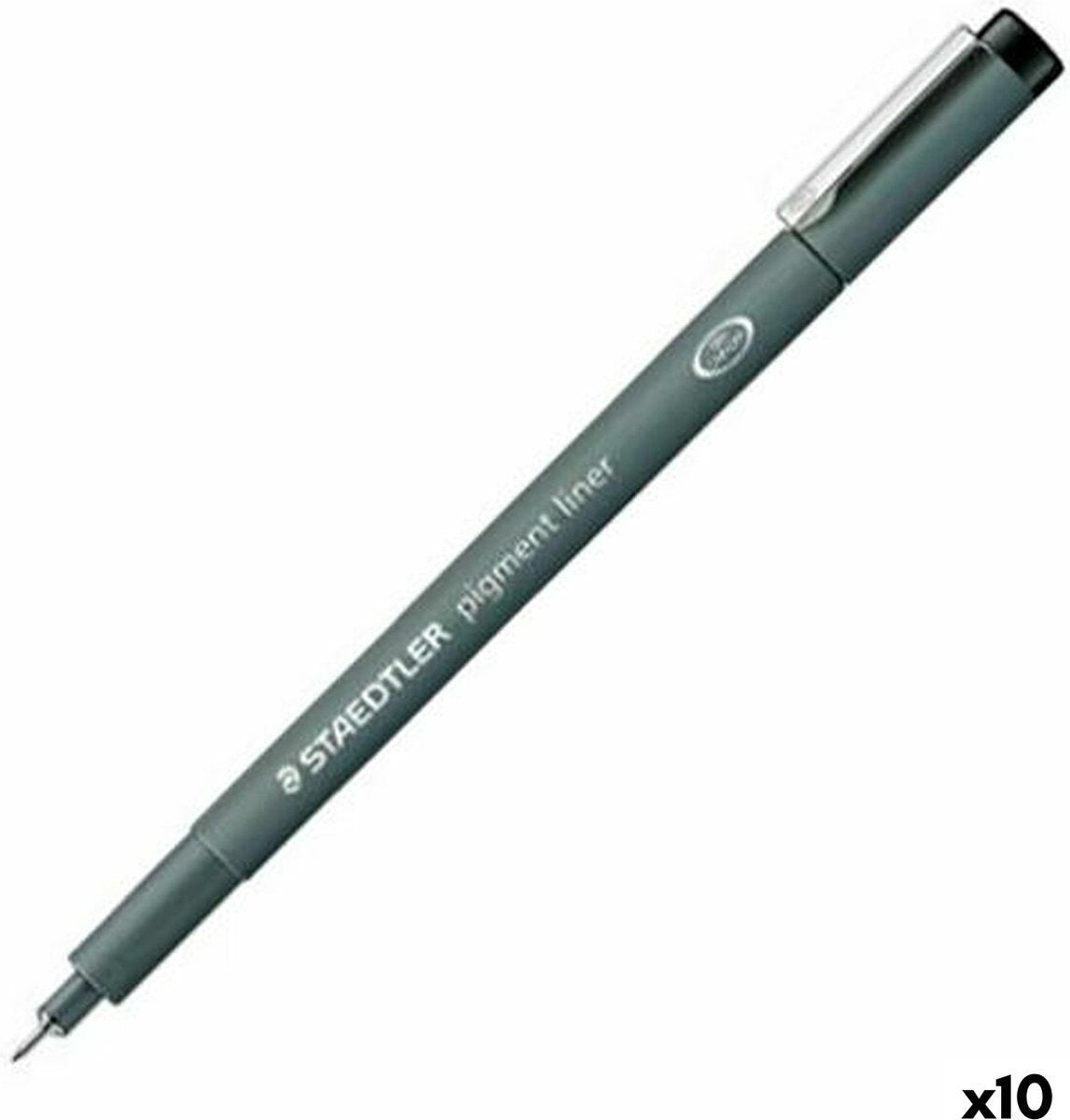 Staedtler - Künstlerserie - Pigment Liner - Fineliner - Schwarz - 0,4 mm - 10 Stück