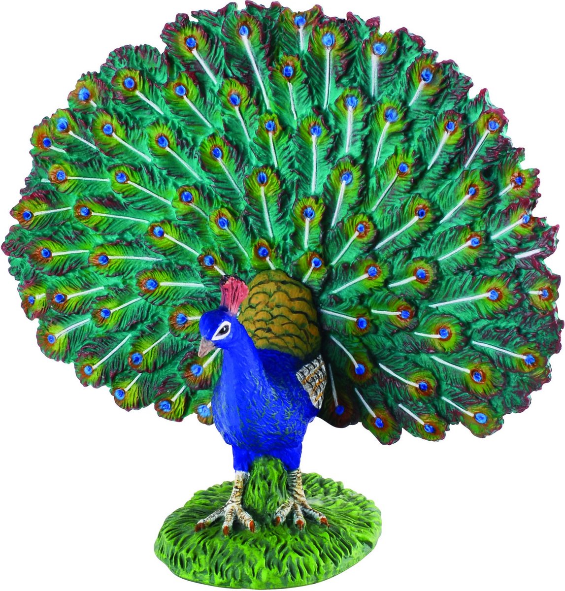Collecta Figur - Pfau - (l) - Nutztiere - handbemalt - Miniatur