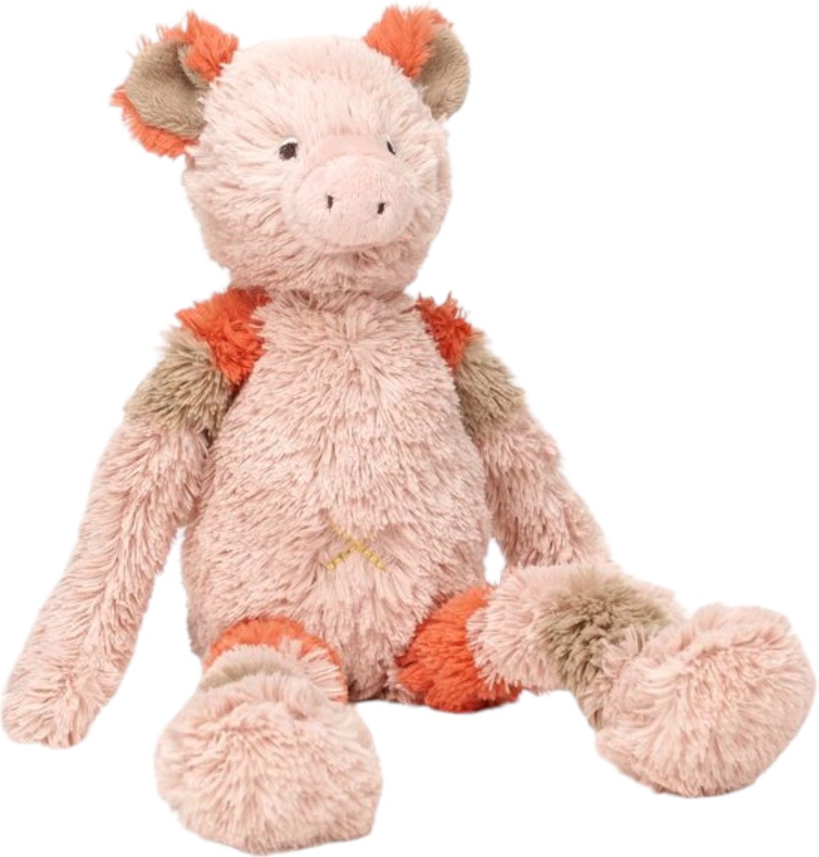 Happy horse varken puck knuffel 42 cm - roze - baby knuffel
