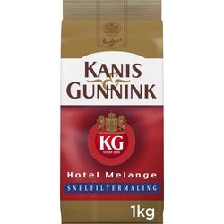 Kanis gunnink gemalen koffie snelfiltermaling rood 1 kg