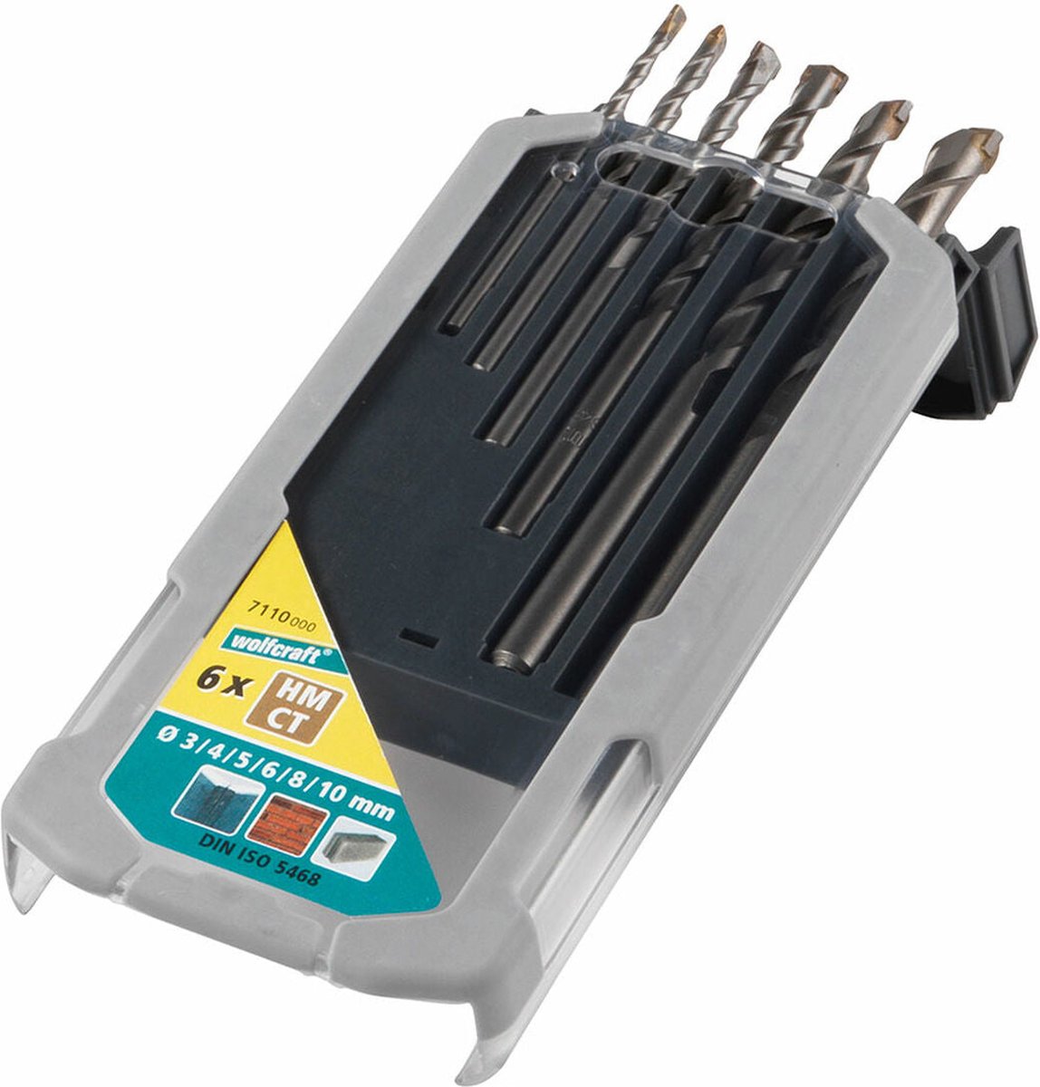 Wolfcraft - Betonbohrer-Set ø 3–10 mm - 6-teilig - Betonbohrer - 7110000