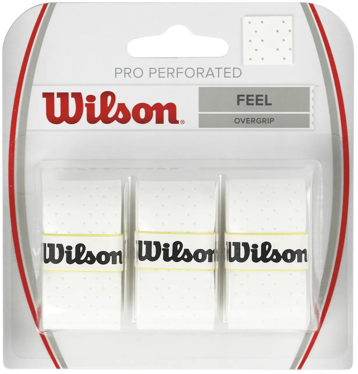 Wilson Pro perforierter Tennis-Padel-Übergriff – weiß