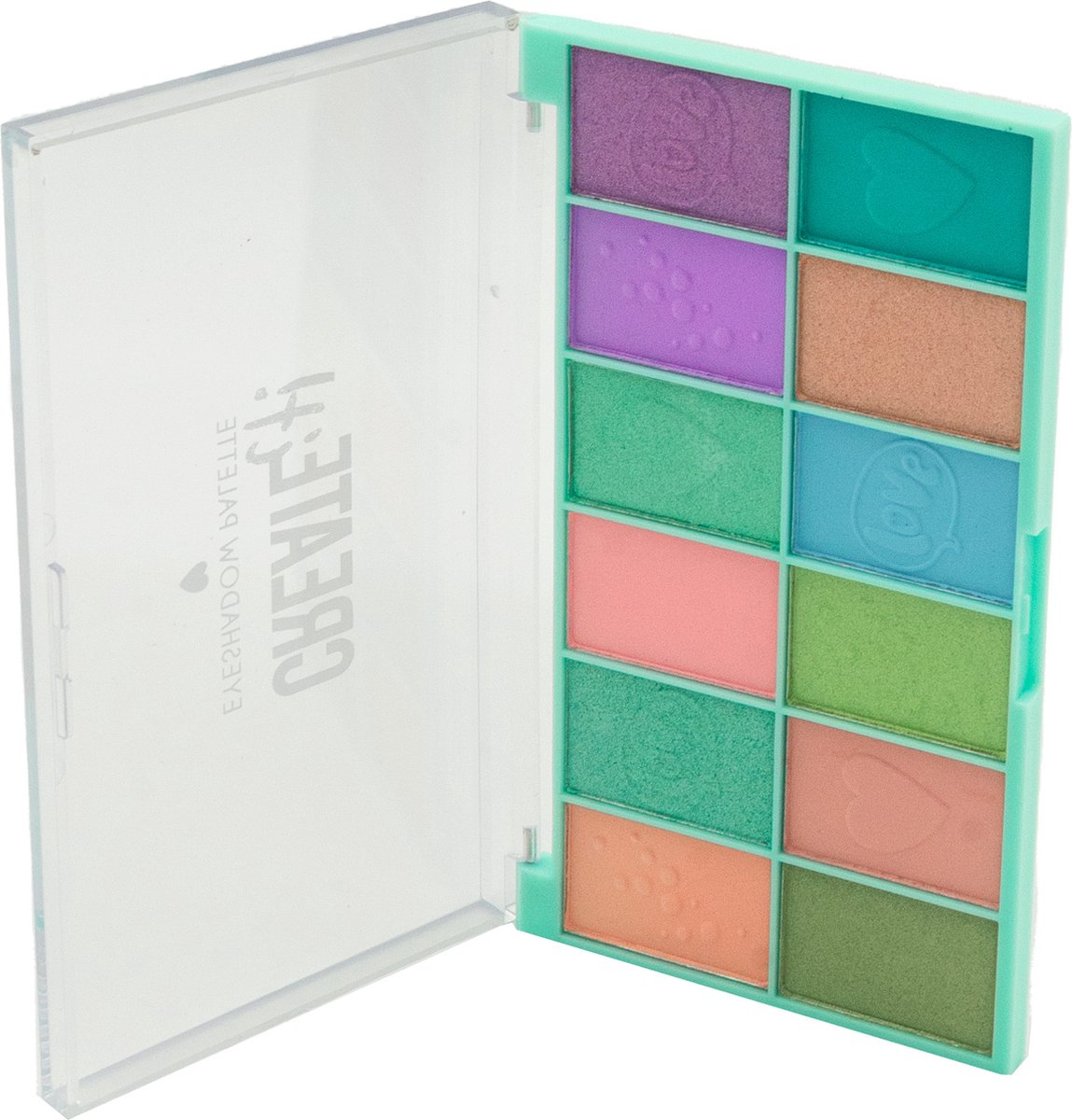 Erstellen Sie es! Schönheits -Lidschatten -Palette, 12 Farben!