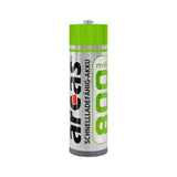 Batters Sales Europe Batteries rechargeables Arcas Rechargeable Nimh AA HR6 800mAh, 2e.