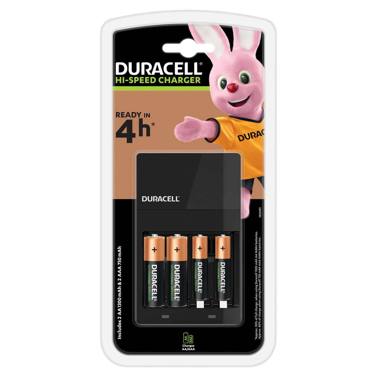 Bateria Europe Europe ładowarkę CEF14 w tym 2x AA1300MAH 2X AAA 750MAH, 5DLG.