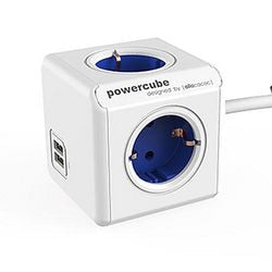 Steckdosenleiste Allocacoc Powercube weiß blau