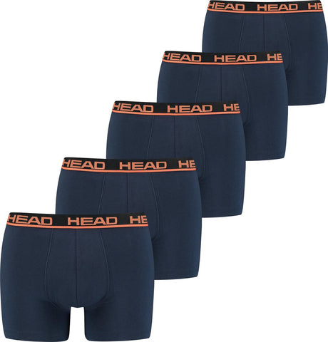 Head boxershorts orange peacoat 5-pack-xxl