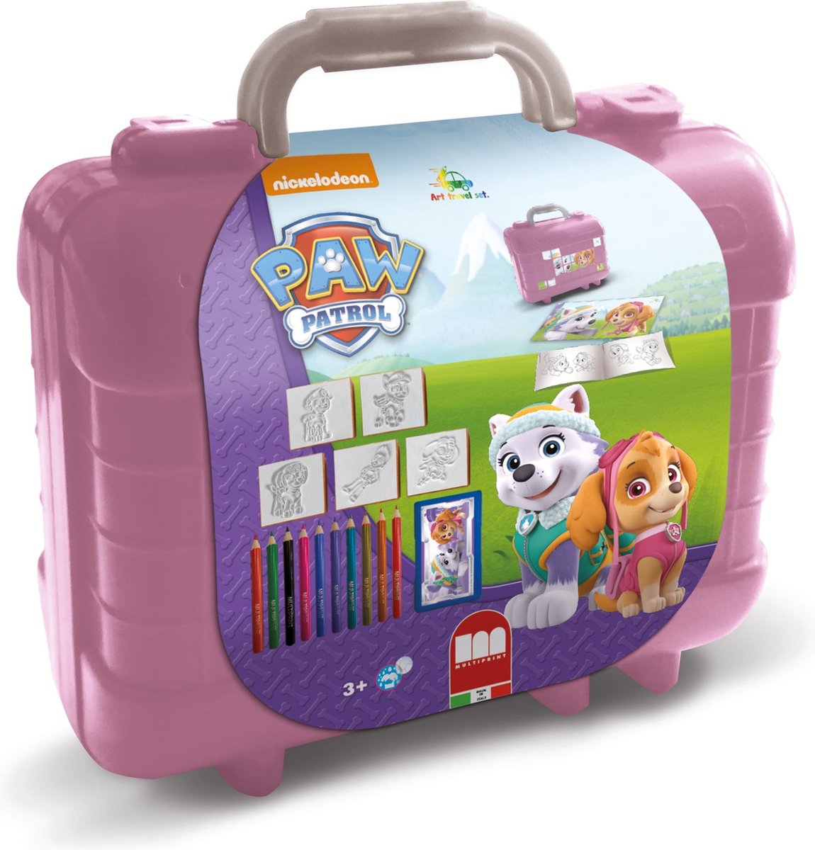 Multiprint Paw Patrol Skye Travel Stempel und Farbaufgabe