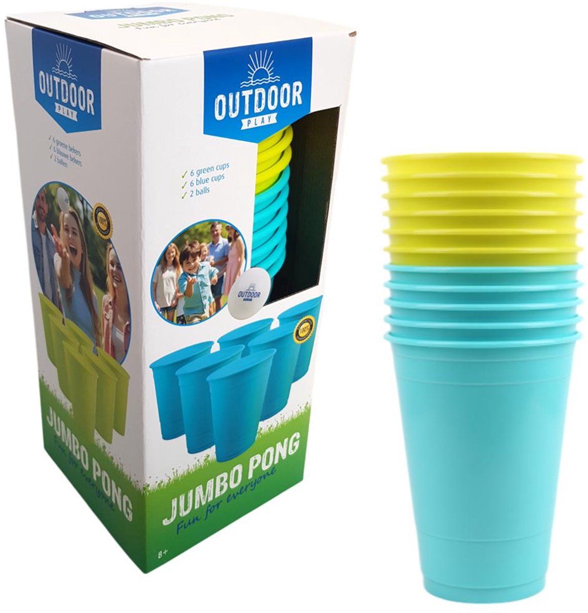 Jumbo-Pong zum Spielen im Freien