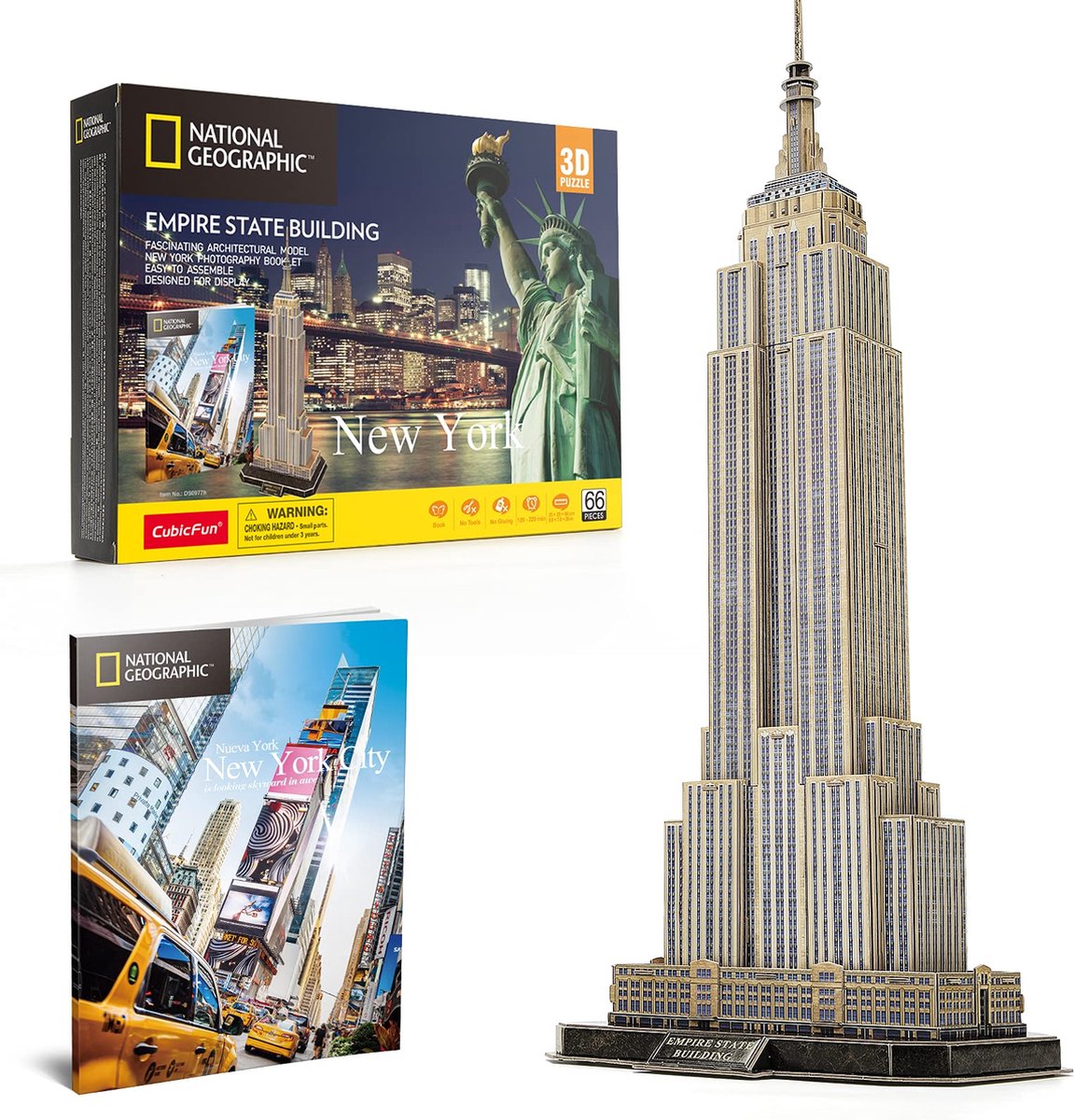 Kubisches lustiges 3D-Puzzle National Geographic Empire State Building