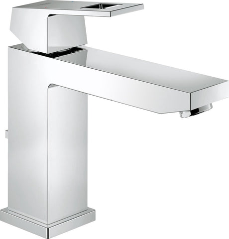 Grohe Eurocube Waschtischarmatur – mittlerer Auslauf – mit Ablaufgarnitur – Chrom – wassersparend