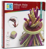 BS Toys Mikado Melonen-Holzspiel, 31-teilig.