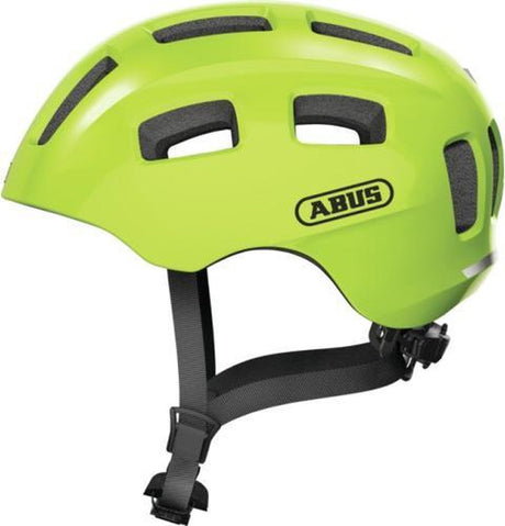 Abus Fahrradhelm youn-i 2.0 signalgelb m - 52-57 cm - gelb - geeignet für den Einsatz an Elektrofahrrädern - Cityfahrrädern - 260 g