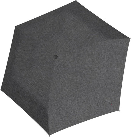 Reisenth Umbrella Pocket Mini faltbarer Minischirm – ø 97 cm – Twist Silbergrau