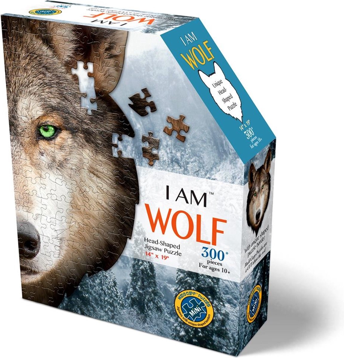 Madd capp - legpuzzel i am puzzle mini wolf 300 st