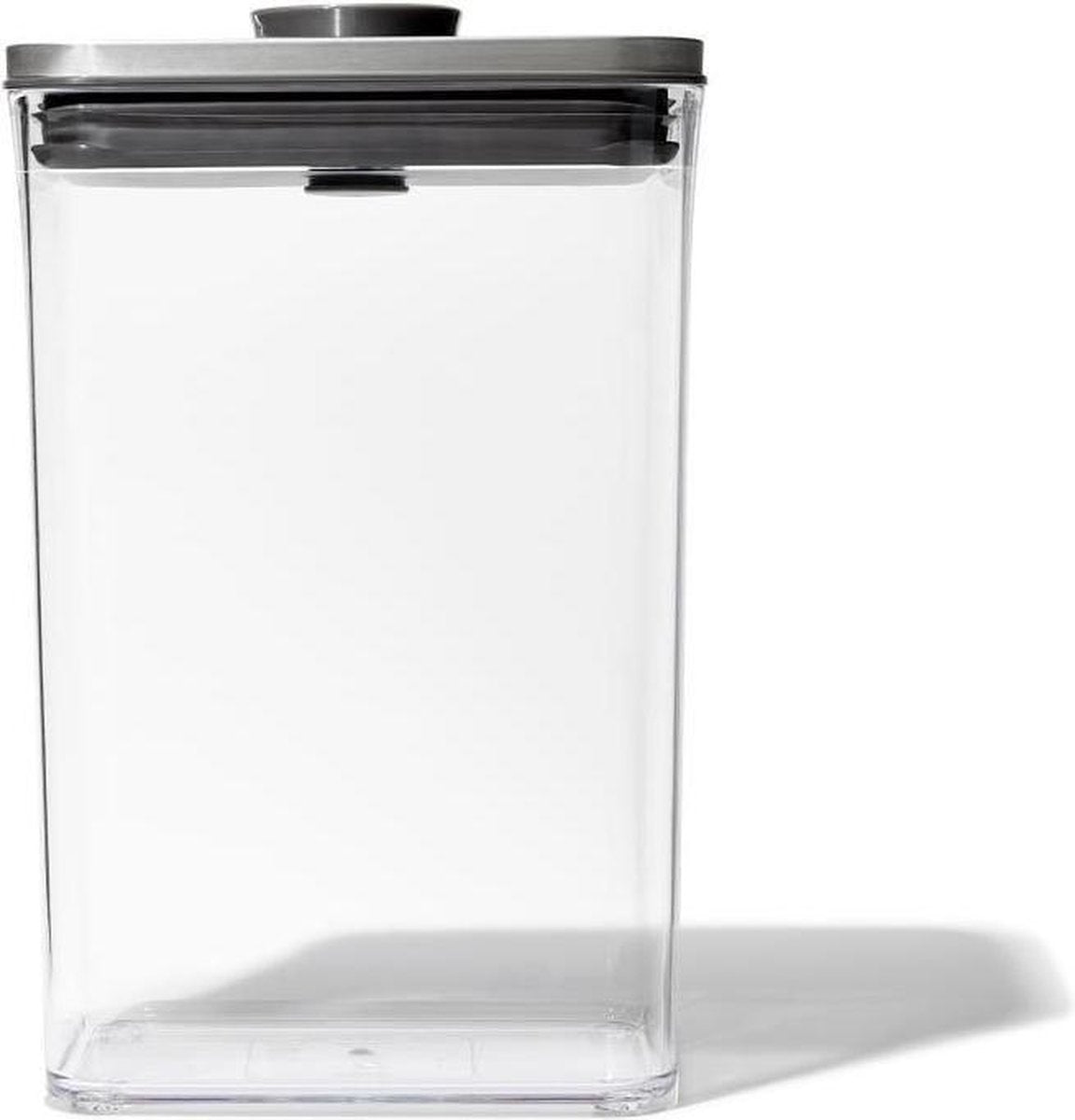 Oxo – Pop-Stahl-Vorratsbehälter – rechteckig – mittel – 2,6 Liter