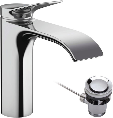 Hansgrohe Vivinis Einhebel-Waschtischmischer 110 mit ausziehbarem Ablaufgarnitur chrom
