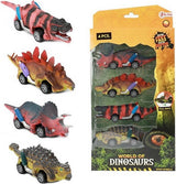 Toi-toys Welt der Dinosaurier Dino Rückzugsauto, 4-tlg.