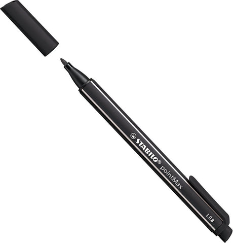 Stabilo pointmax - Hardtip Fineliner - Schwarz (488 46)