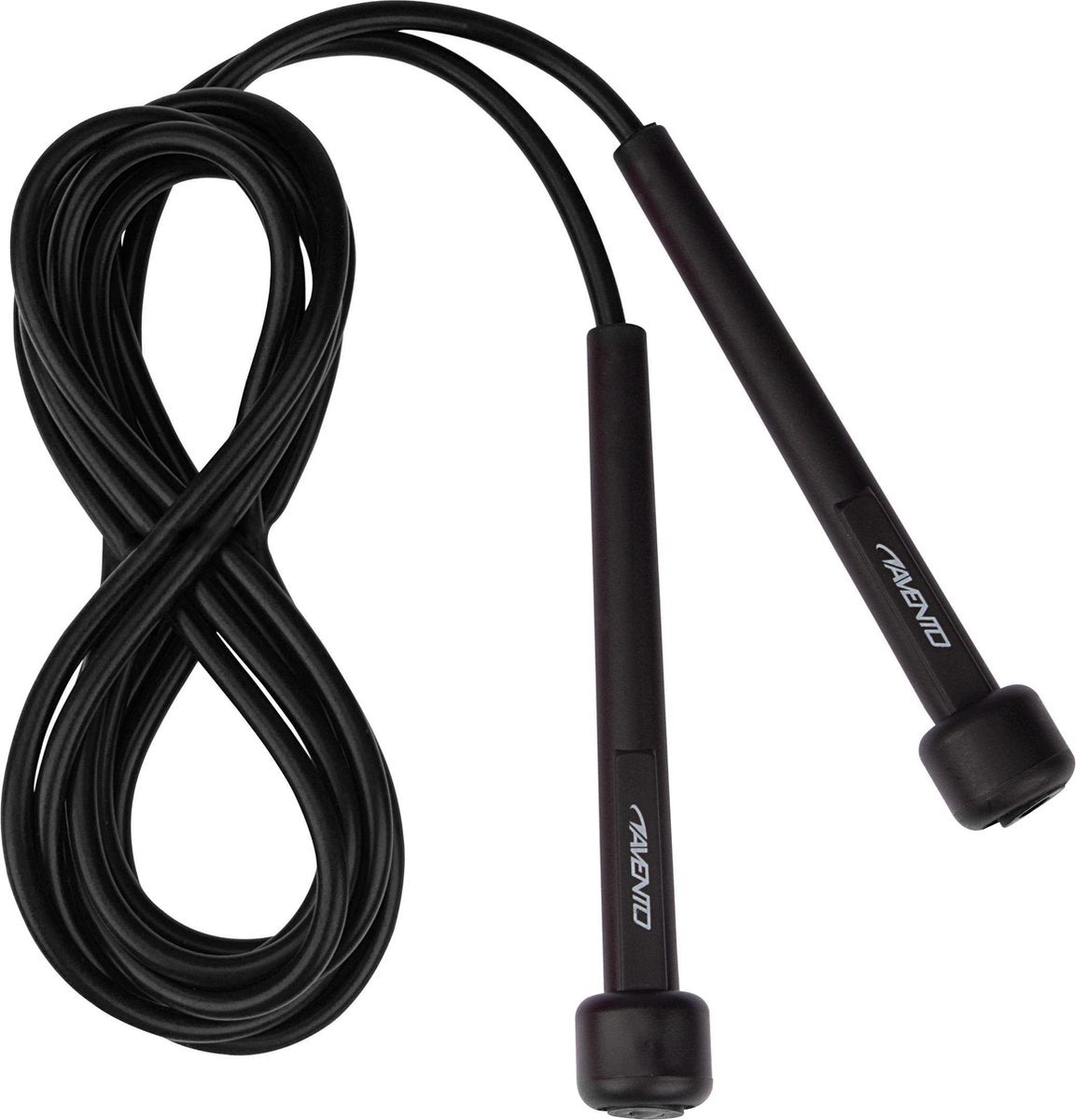 Avento springtouw basic - slim grip - zwart