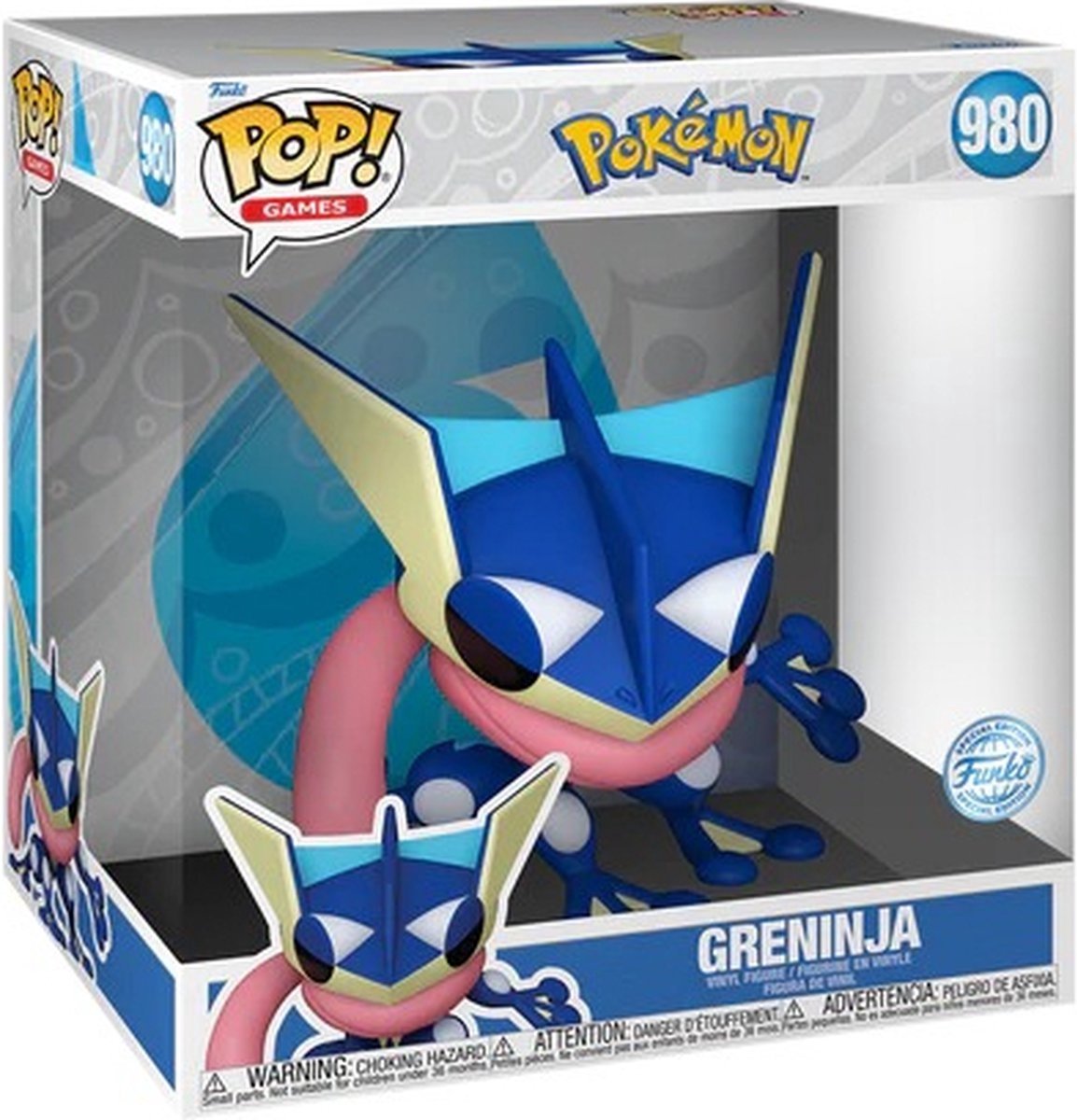 Funko pop games: jumbo pokemon - greninja pop (25cm) #980