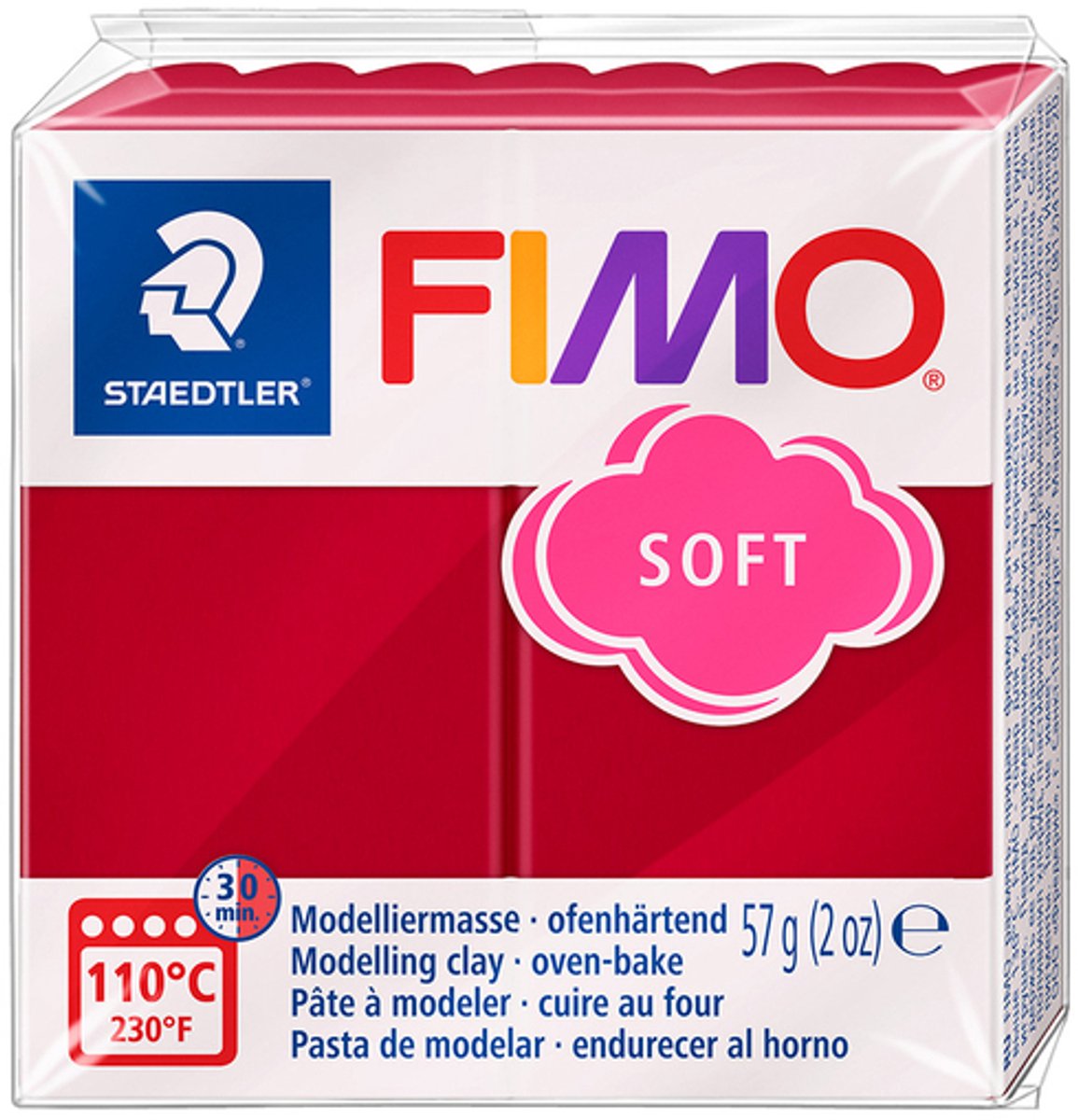 Fimo Soft-Modelliermasse 57 g Kirschrot