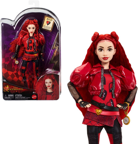 Mattel Disney Puppe Tochter der Königin der Herzen rot – Modepuppe.