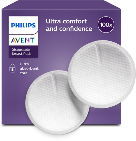 Philips Avent Stilleinlagen – 100 Stück – dünn, atmungsaktiv und auslaufsicher – scf254 13