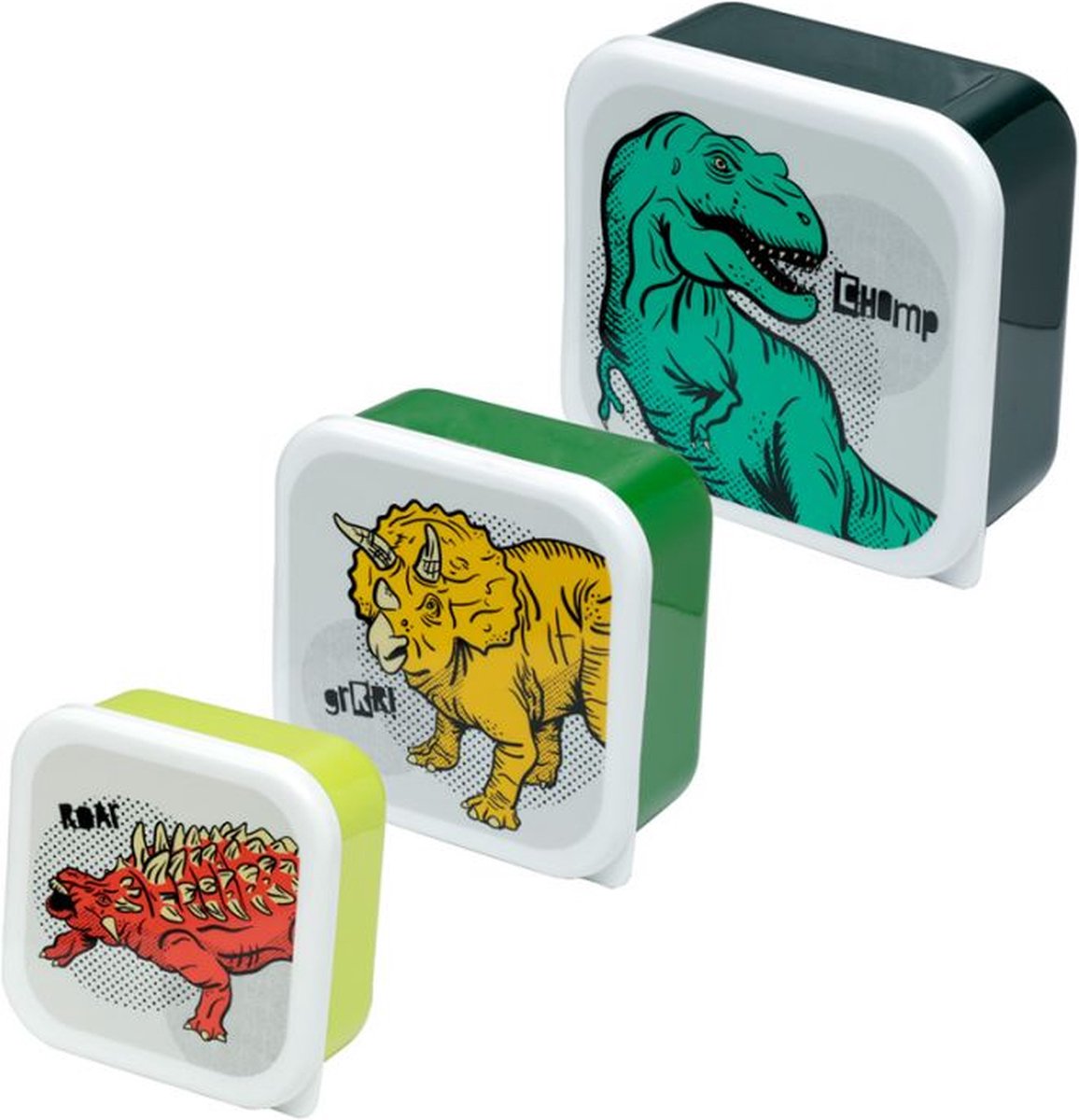 Set 3 Lunchbox M L XL - Dinosaurier