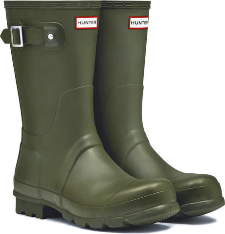 Hunter – Regenstiefel für Herren – original kurz – olivgrün – Größe 47eu