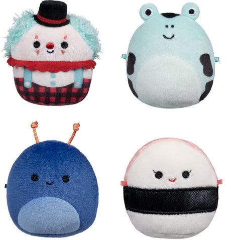 Squishmallows kuschelige Plüsch-Mikromallows – Solenn, Dear, Preeti, Ukee, 4er-Pack