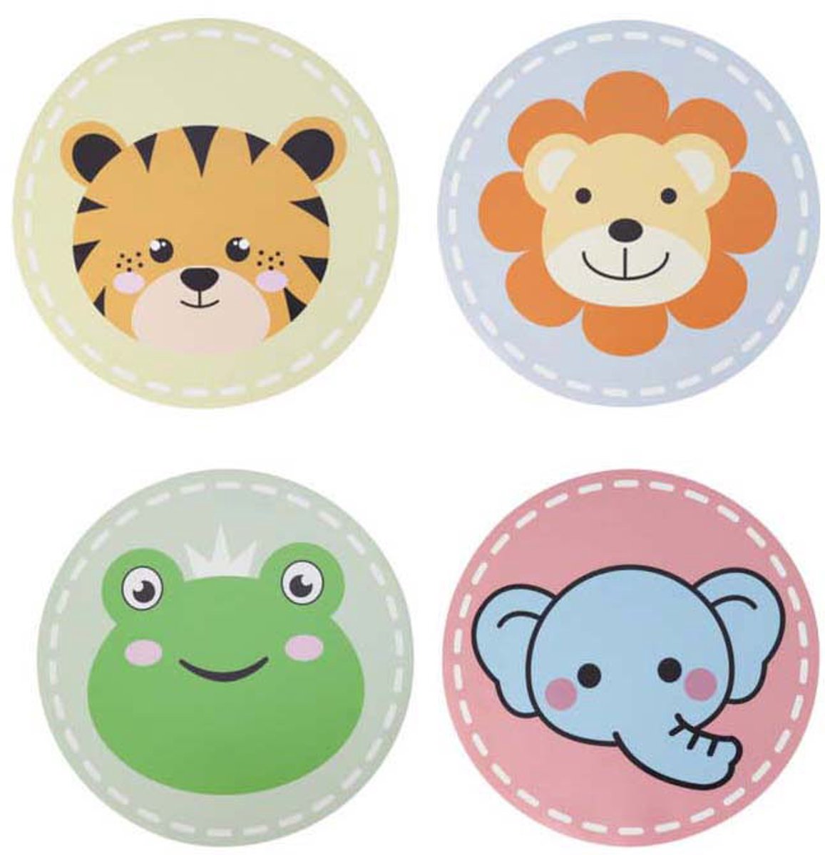 Runde Tier-Tischsets im 12er-Set, 38 cm