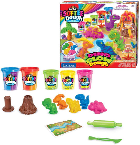 Lexibook Softee Dino Neon-Ton-Set