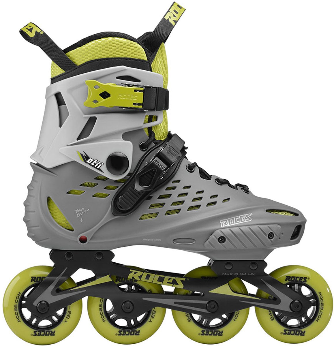 Roces otli 84 Inline-Skates - Inline-Skates - Erwachsene - Grau Gelb - Größe 47