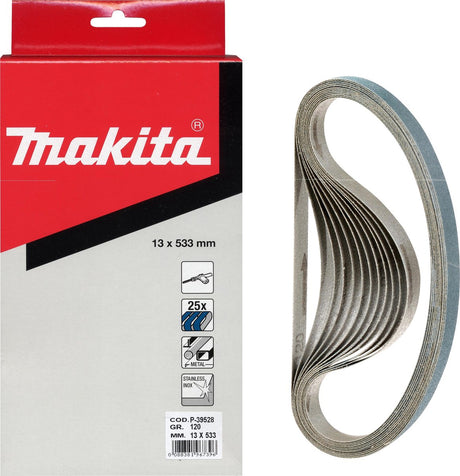 Makita Zubehör Schleifband blau Länge 533 mm Breite 13 mm Körnung 60 – P-39497