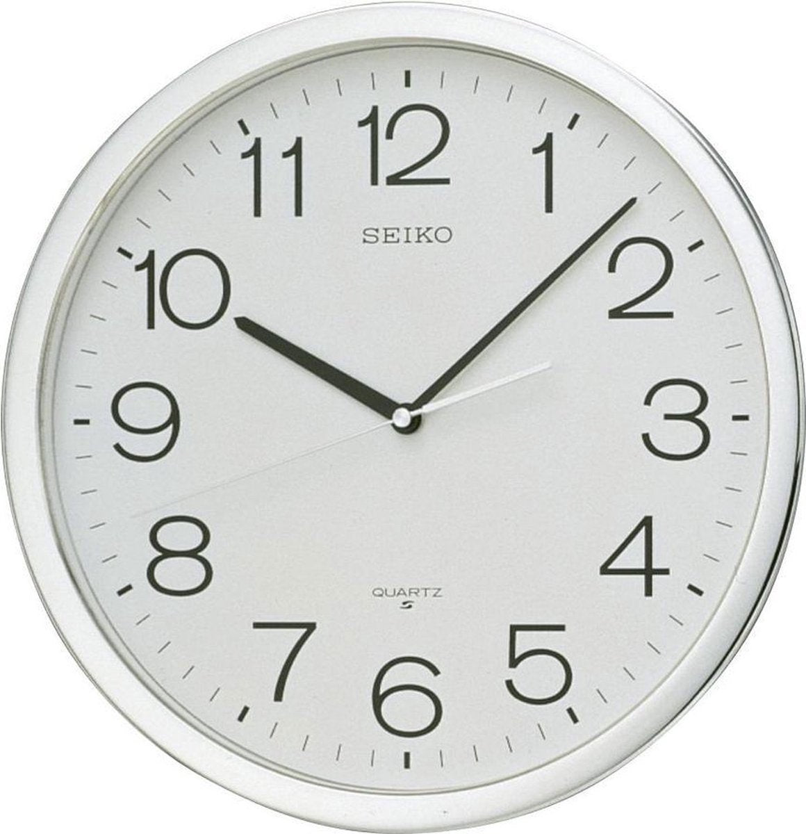 Seiko Wanduhr qxa020s – weiß rund 36 cm – Kunststoff