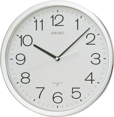 Seiko Wanduhr qxa020s – weiß rund 36 cm – Kunststoff