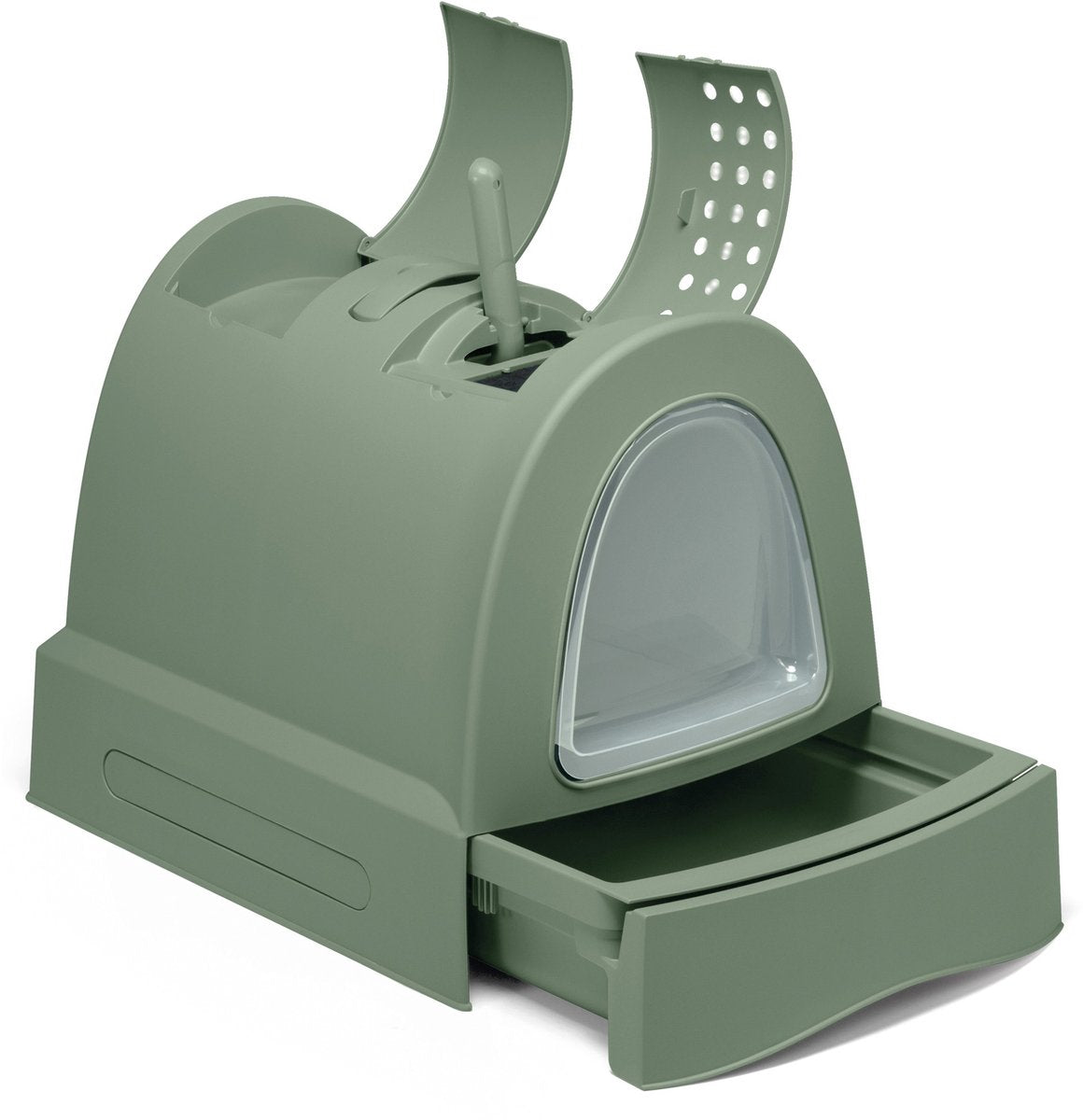 Imac – Zuma Katzentoilette mit grüner Schublade